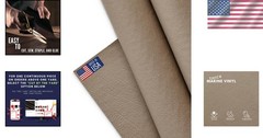 One Yard Marine Grade Vinyl Fabric – Versatile 54″x36″ Pebble Faux Leather