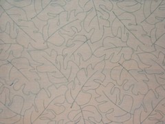Kravet, Beecher, Embroidered Leaves, Remnant, 38.50″ Wide X 65″ Long, Color Aqua