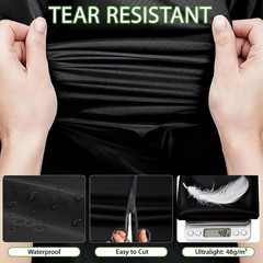 Tear-Resistant Grey Ripstop Nylon Fabric 60×196 Inch for Bags and Covers