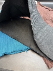 Lot Pendleton Woolen Mills Knit Trim Tube Fabric Remnants Brown Black Turquoise