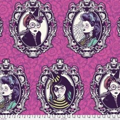 Nightshade Tula Pink Coven OLeander By the yard x43inches cotton Deja Vu
