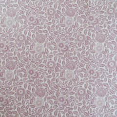 Yard ~ Smithsonian Wild Flowers Silhouette, Pink~ $3.99 Ships ANY Amount Fabric