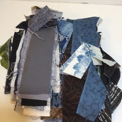 1 Pound 12 Ounces Cotton Print Fabric Quilt Scraps Leftovers O