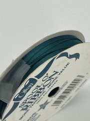 Offray Teal Polyester Ribbon 1/8″ Wide 10 Yards Craft Spool USA Made