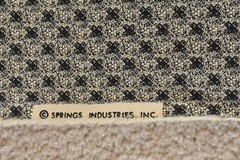 By 1/2 Yd, Vintage, Black & Tan Print on Quilt Cotton, Springs, M7322