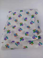 VTG 70s Material for Sewing 45 x 216 (18 Feet) Nightdown/Pj Fabric Flower Print