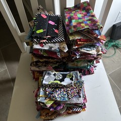 Cotton Print Fabric Quilt Scraps – Assorted Patterns and Sizes 5 LBS