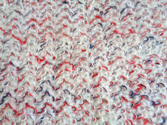 Bouclé Fabric 2 Yard Piece 58″ Width Remnant Red White Blue Boucle Decor Jacket