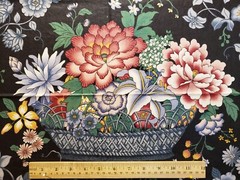 36″ x 54″ Stanley King Studio for Universal Convertors Inc. Floral Cotton