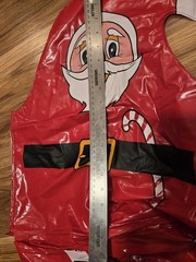 Heavy Vinyl Holiday Seat Taiwan Sold As Is, Parts, Display Or Crafting Material
