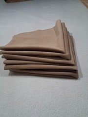 10 Pieces 18″x18″ Brown Faux Leather & Tan Suede Fabric Lot