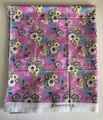 Made In Italy Fabric Remnant Flowers Floral 31” x 60”