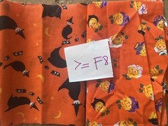 EUC LARGE LOT OF 100% COTTON HALLOWEEN REMNANT FABRICS PLUS 4 YARDS