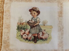 LIL FARMERS BLOCKS QUILTING TREASURES FABRIC PANEL 36″X44″