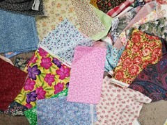 Grab Bag Vintage And New Quilting Cotton Fabric Moda Many Designers – Half Pound