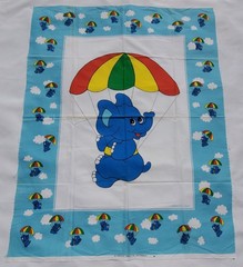 Lot of 10 Fabric Panels pcs Lion King,Safari Animals, Mother Goose, Raggedy Ann
