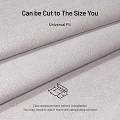 Suede Auto Headliner Fabric 98″ L × 60″ W with Foam Backing – Gray Interior Repl