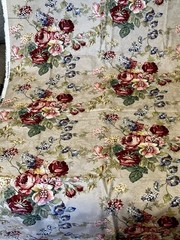 Moda Fabric South Hampton Pink Maroon ROSES Brocade DECORATOR 2yrds x 52in