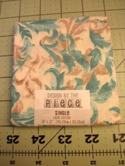 Design by the Piece Blue Beige Patterned Fat Quarter, FREE SHIPPING