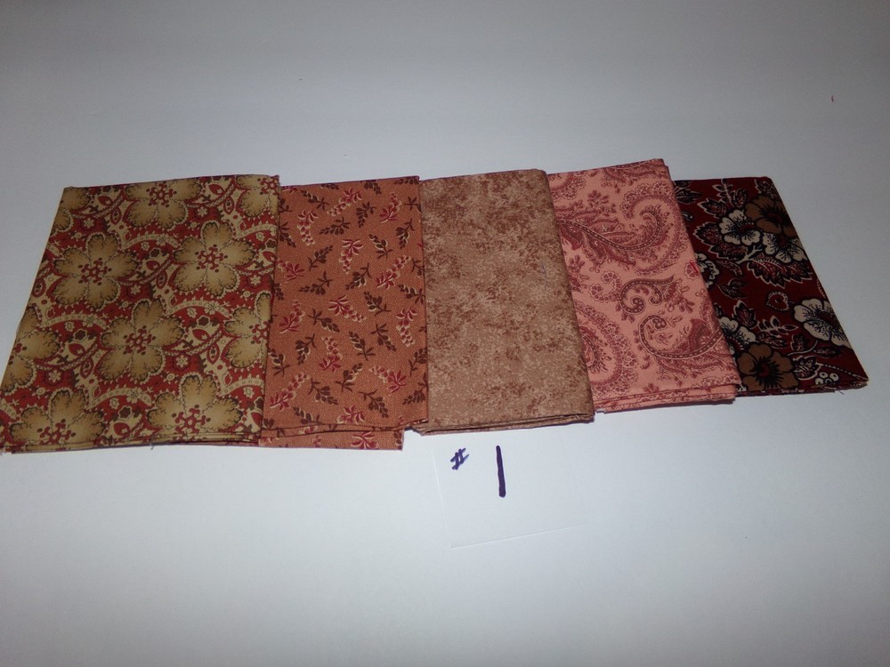 5 – FQ Cotton Fabric Lot – Moda – Thimbleberries – RJR