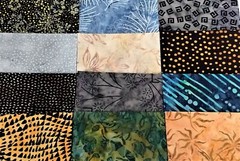 48 PCS BATIK ~ 5″X5″ PRE-CUT QUILT SQUARES CHARM PACK ~ FREE SHIPPING
