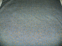 Blue-Gray Floral Cotton Fabric 3 Yards x 43 Inches Wide