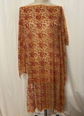 Floral Embroidered Beaded Lace Fabric 34″ Long 40″ Wide And 19″ Long 19″ Wide