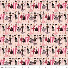 Barbie™ Vintage Fashion Blush Fabric by the Yard or Fat Quarter – Riley Blake De