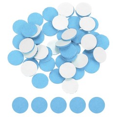 50 Pcs, Adhesive Felt Circles 1/2″ Round Non-Woven Felt Stickers Sky Blue