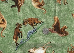 1 ydx44″ desert Southwest animals-Horse Coyote Cougar Prairie Dog Snake Tortoise
