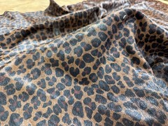 Genuine Hair-On Hide Leather Cheetah Leopard Print Glossy Upholstery Designer