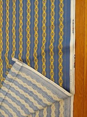 Save 30% off Country Yellow Blue Floral Stripe Cotton Print Concord Fabrics USA