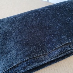 Zepel FibreGuard Crushed Velvet Upholstery Blue Cobalt Opera Scrap 33″x56″