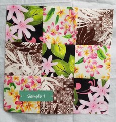 70Pcs Precut 8” Square 100% Cotton Fabric Beautiful Hawaiian Print For Quilting