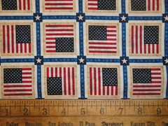 American Freedom Combed Cotton Digitally Printed Patriotic American Flag Fabric