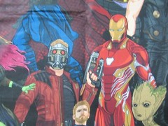 Marvel Comic Infinity War Avengers Super Heroes Cotton Fabric 25 “X 44″W NEW