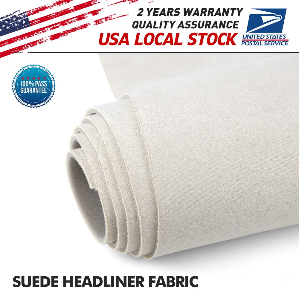 1PCS 79”x60” Headliner Material Suede Fabric Foam Backing For Automotive Roof