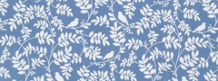 60 yard fabric roll, drapery, 100% cotton, trailing leaves, birds, hydrangea
