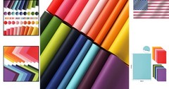 Vibrant Faux Leather Craft Sheets – 18 Beautiful Colors, Perfect for DIY Gifts!