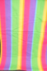 2.0 Yards Springs Fabric Ombre Rainbow Stripe Bright Colors Yellow Purple