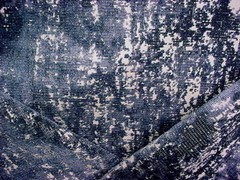 1Y Pollack 5132 Cloud Hills Aqua Textured Frieze Velvet Upholstery Fabric