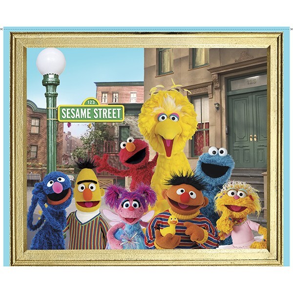 36″ X 44″ Panel Sesame Street St. Characters Panel Cotton Fabric Panel D188.27
