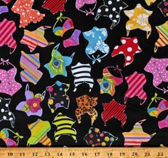 Cotton Swimsuits Swim Suits Summer Assorted Suits Fabric Print by Yard D413.25