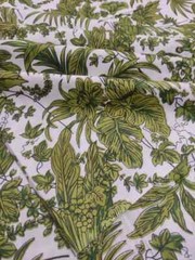 25 Yards Fabric Indian White Floral Hand Printed Cotton Fabric Sewing Fabrics