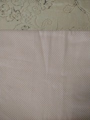 White with Red Pindots Vintage Cotton Blend?? Fabric Polka dot BTFQ 18″x22″