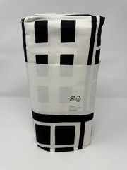 IKEA BROKAKLEJA Pre-cut Fabric Black Geometric 59×118″ 306.081.53-NEW