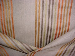 16-1/4Y Kravet 31842 Rahiti Stripe Linen Beige Raw Silk Upholstery Fabric