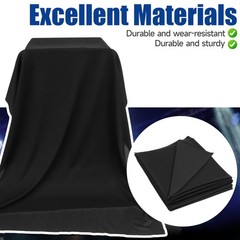 Hariendny Speaker Fabric Black Speaker Grill Cloth 67″x20″ Tulle Subwoofer St…