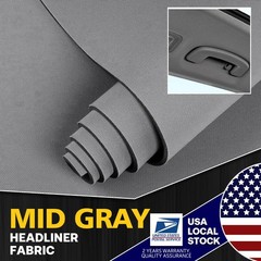 60″ x 60″ Headliner Fabric Auto Roof Lining DIY Replacement Repair Foam Backing