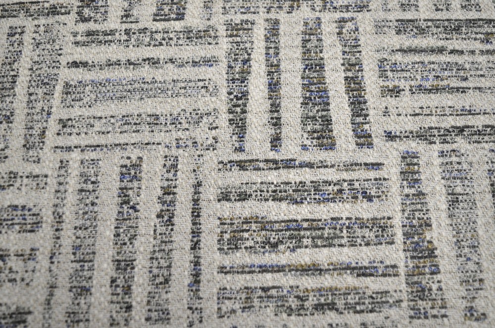 Four Square Ice Contemporary Geometric Upholstery Fabric